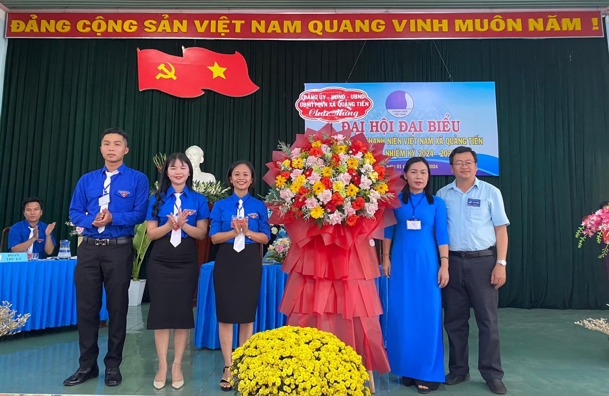 Đại hội Đại biểu Hội Liên hiệp thanh niên Việt Nam xã Quảng Tiến lần thứ VI, nhiệm kỳ 2024 - 2029